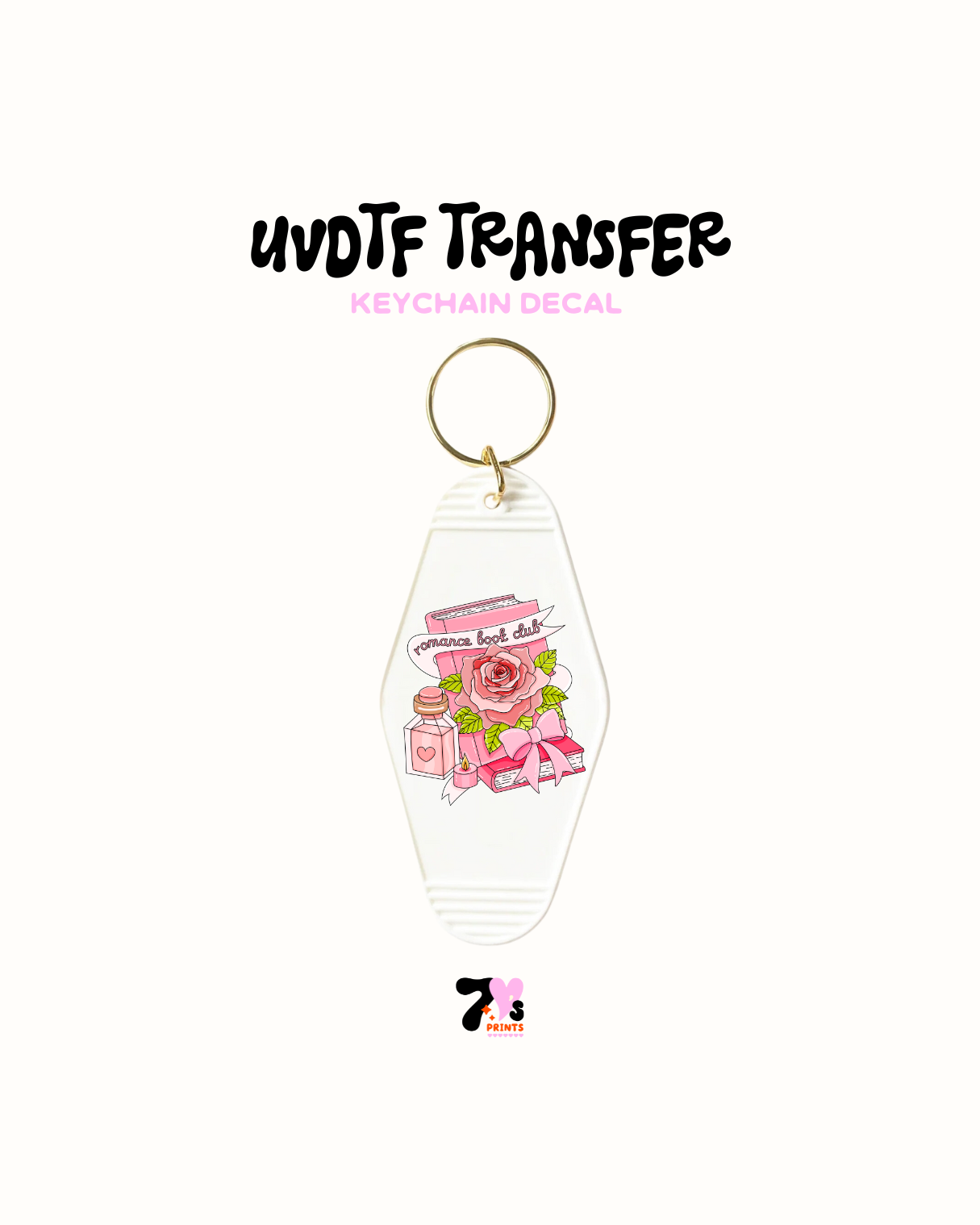 Romance book club - UVDTF Keychain