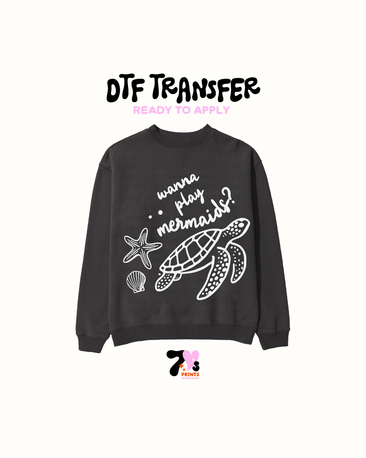 Wanna play mermaid - DTF Transfers