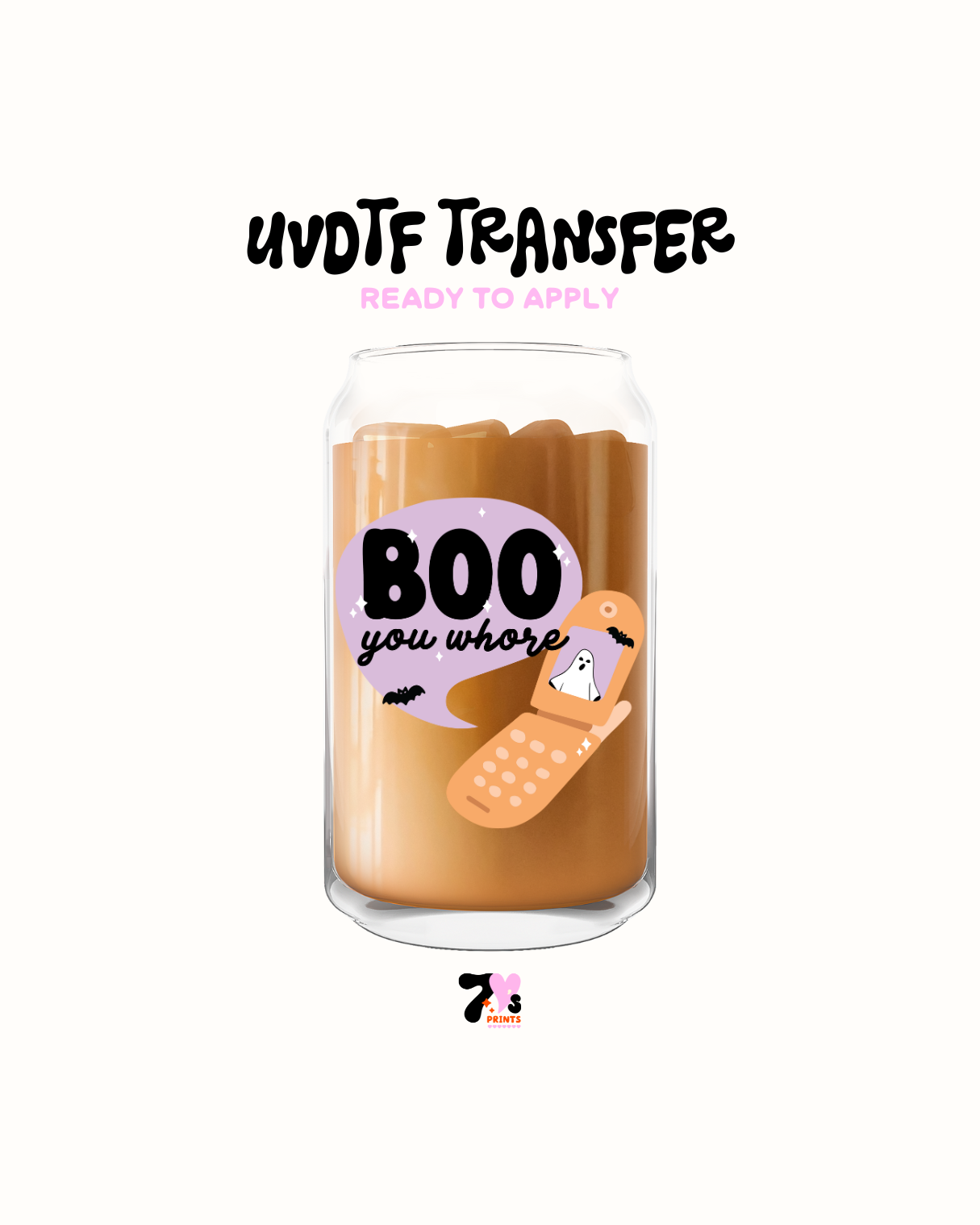 Boo you whore - UVDTF Decal