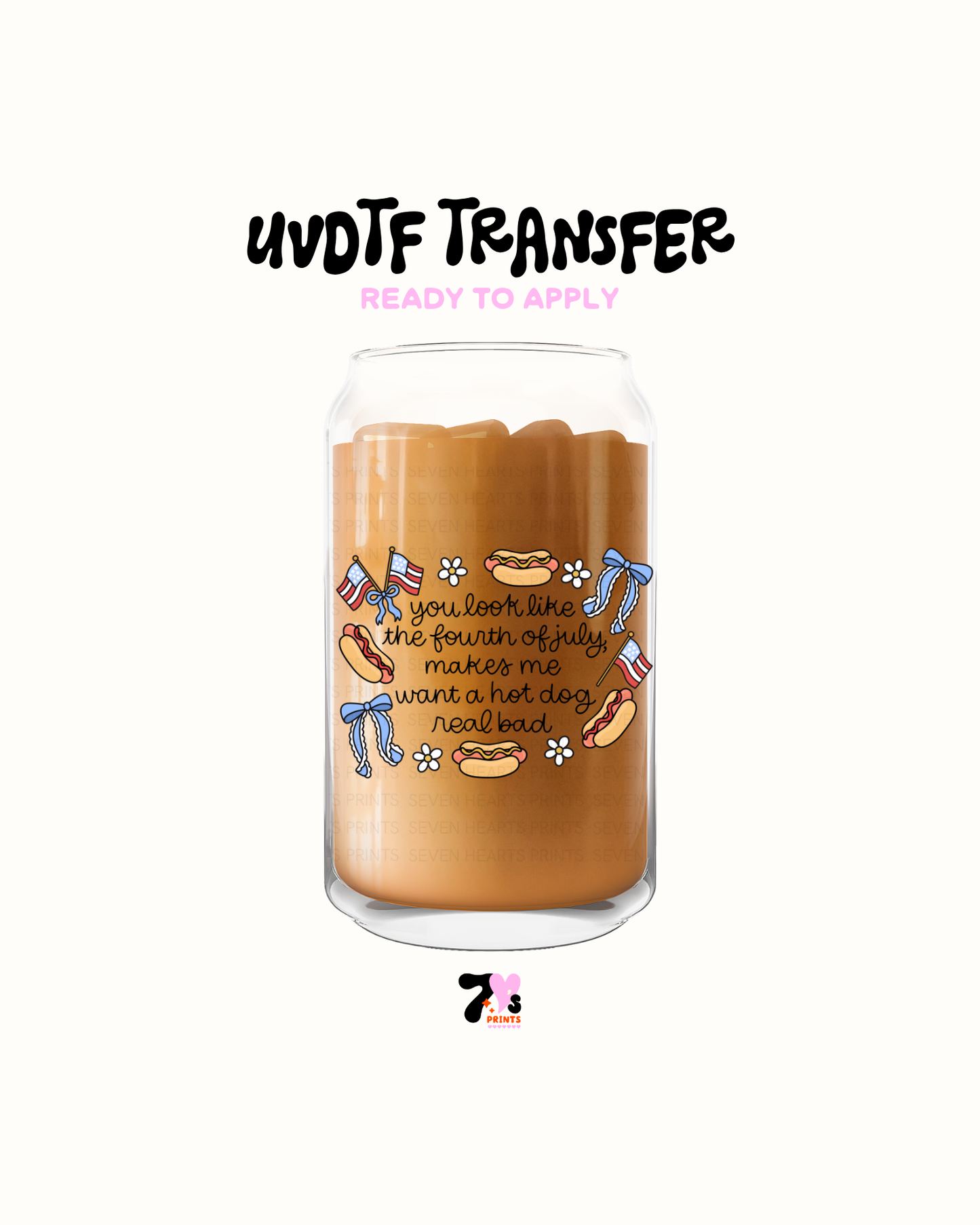 You look like the Fourth of July- UVDTF Decal