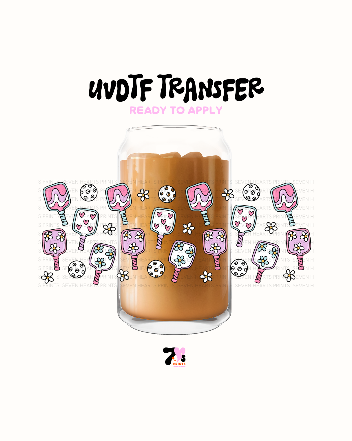 Cute tennis Pattles - UVDTF Wrap