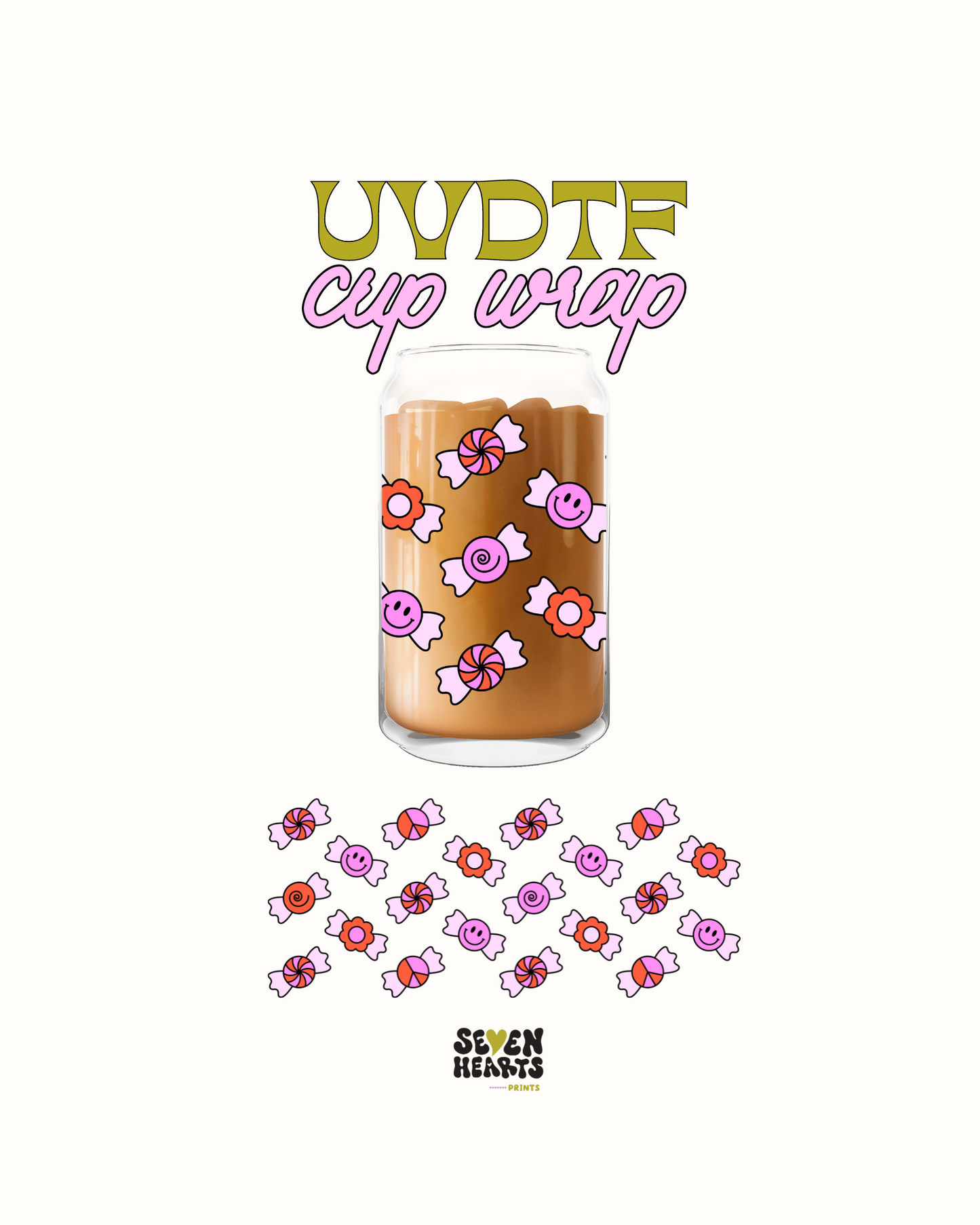 Holiday candy - UVDTF Cup Wrap