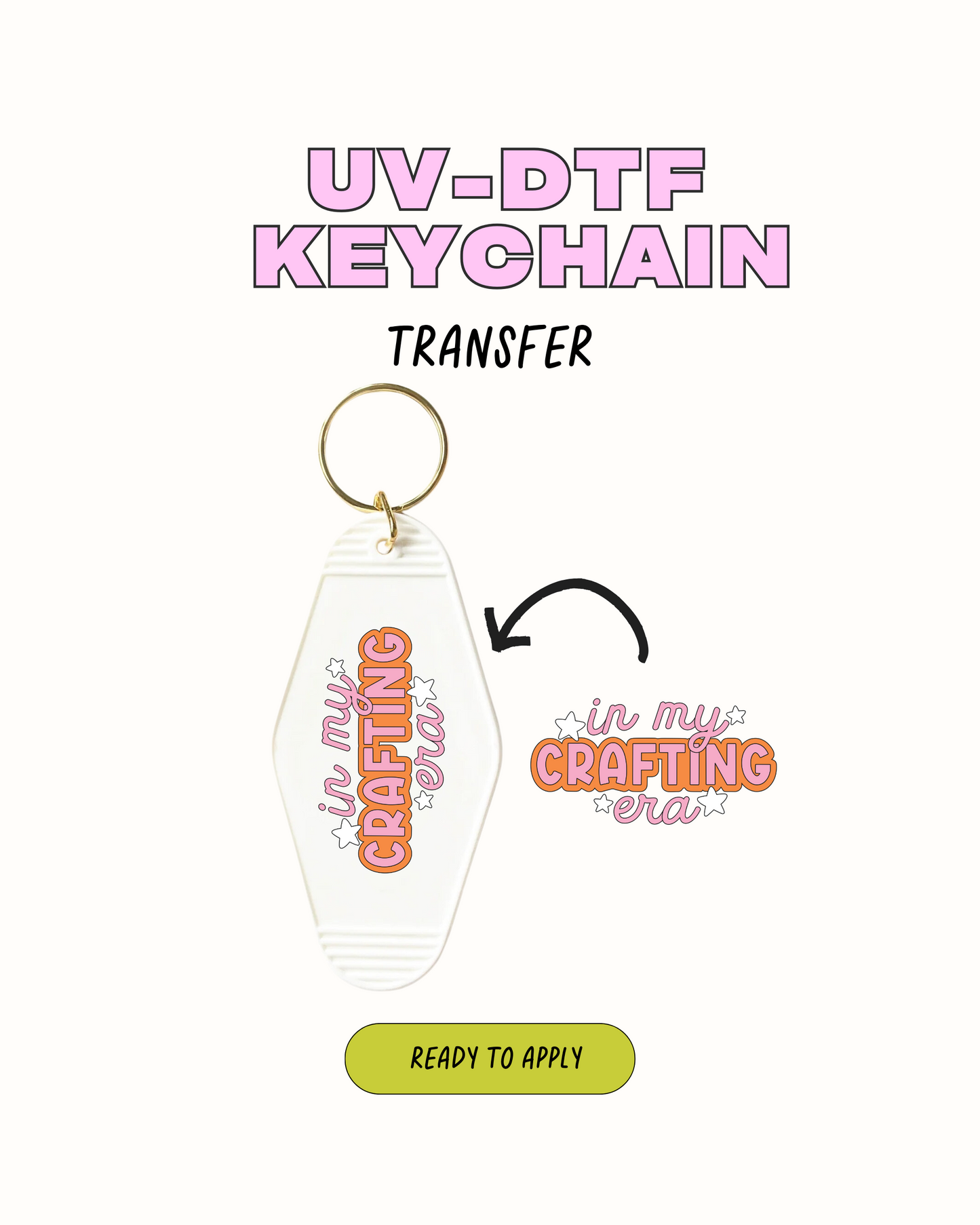 In my Crafting Era - UVDTF Keychain