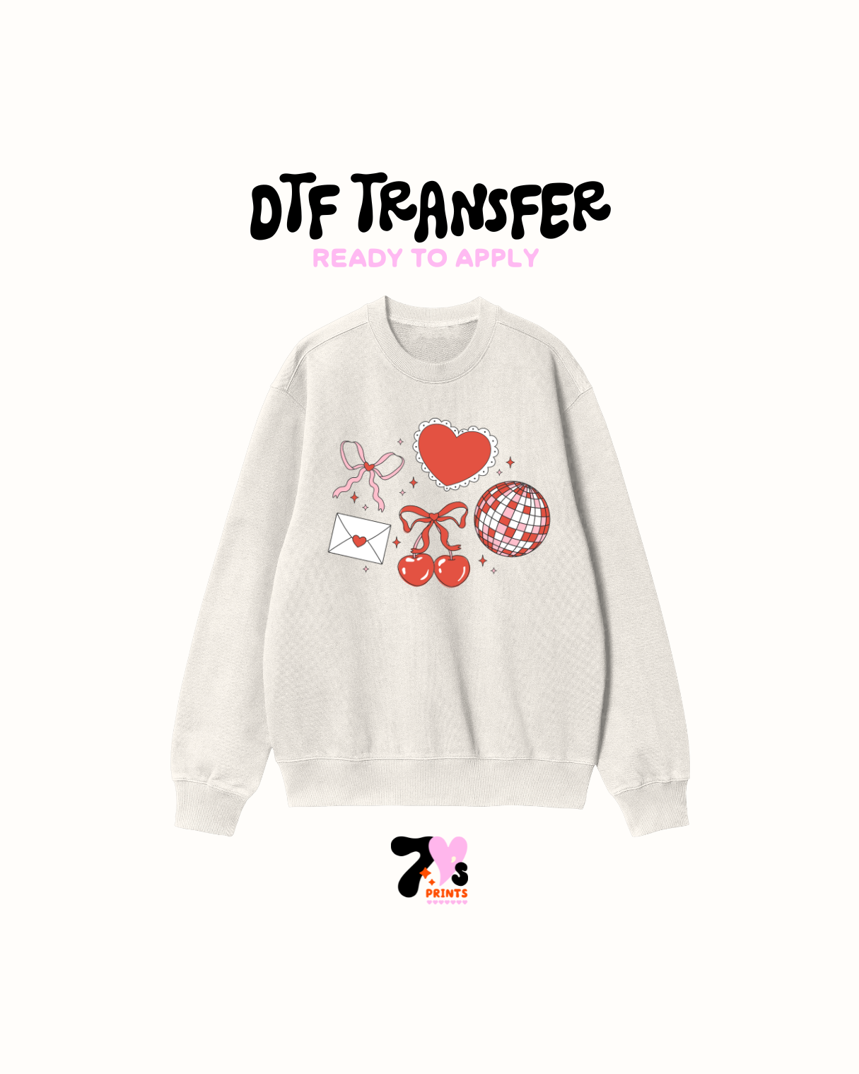 Disco ball and Envelope - DTF Transfer
