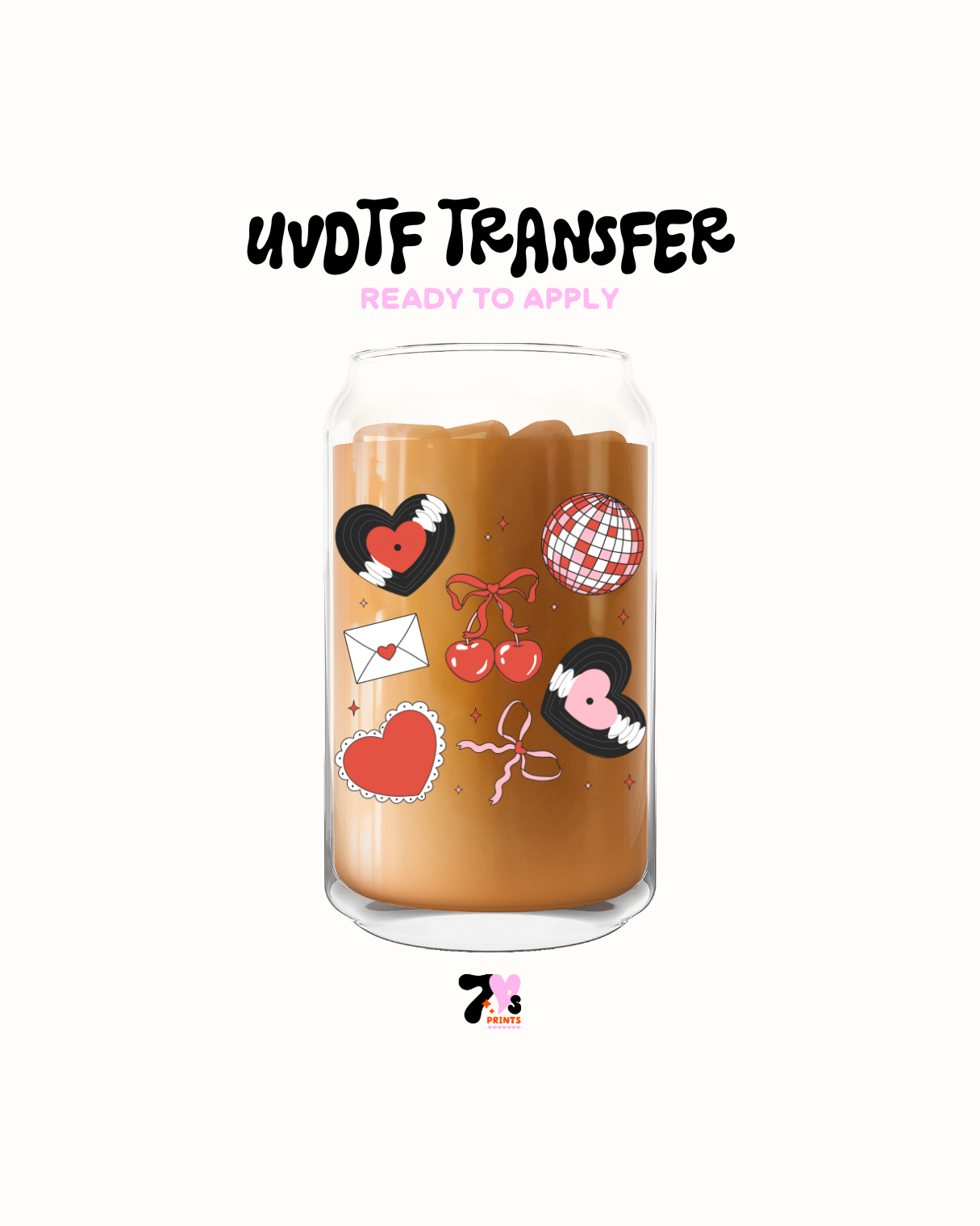 Envelope and cherries - UVDTF decal