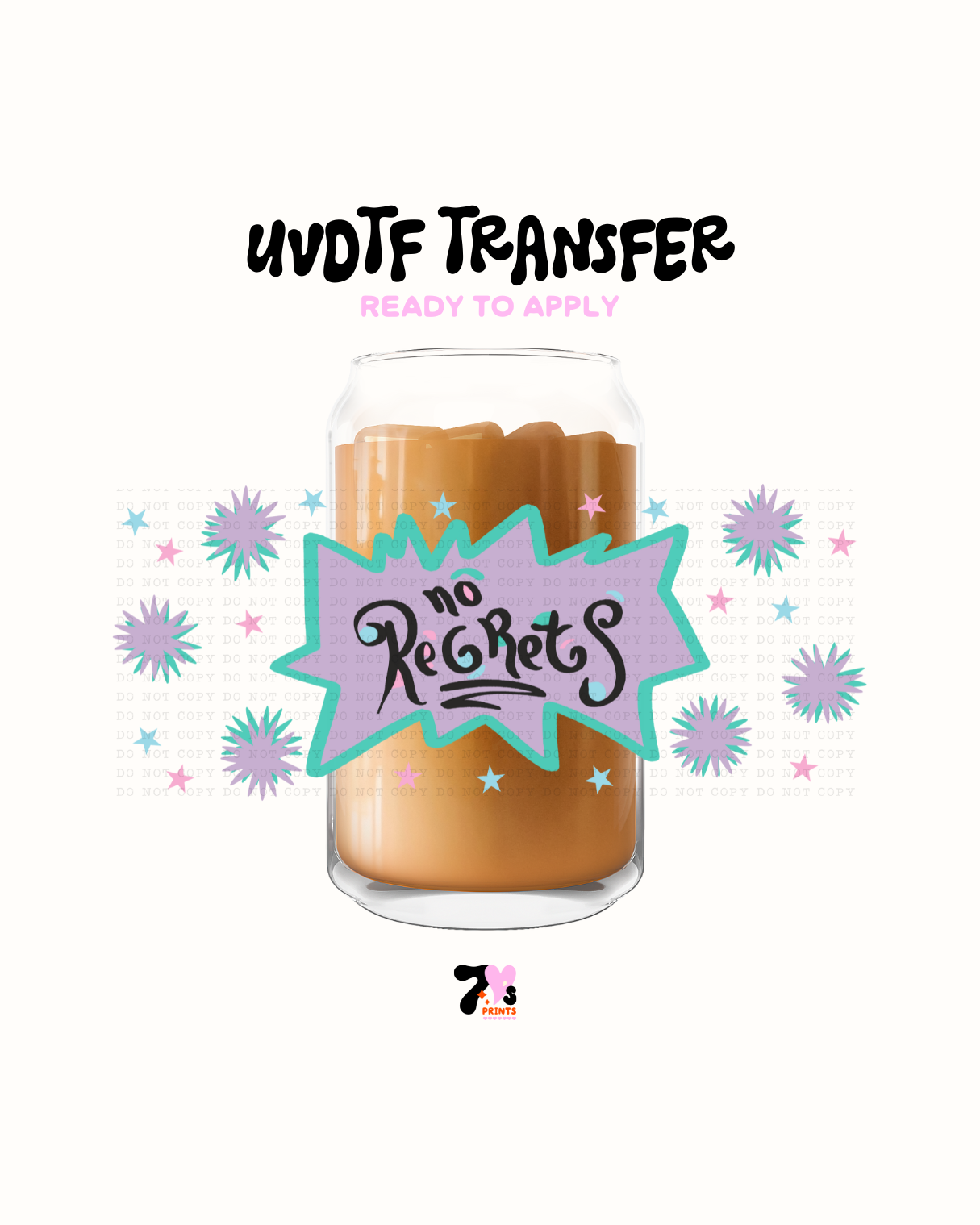 No Regrets - UVDTF Wrap