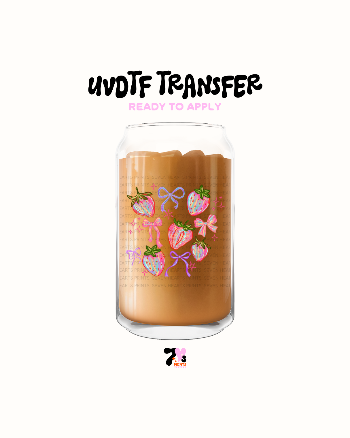 Strawberry bows - UVDTF Decal