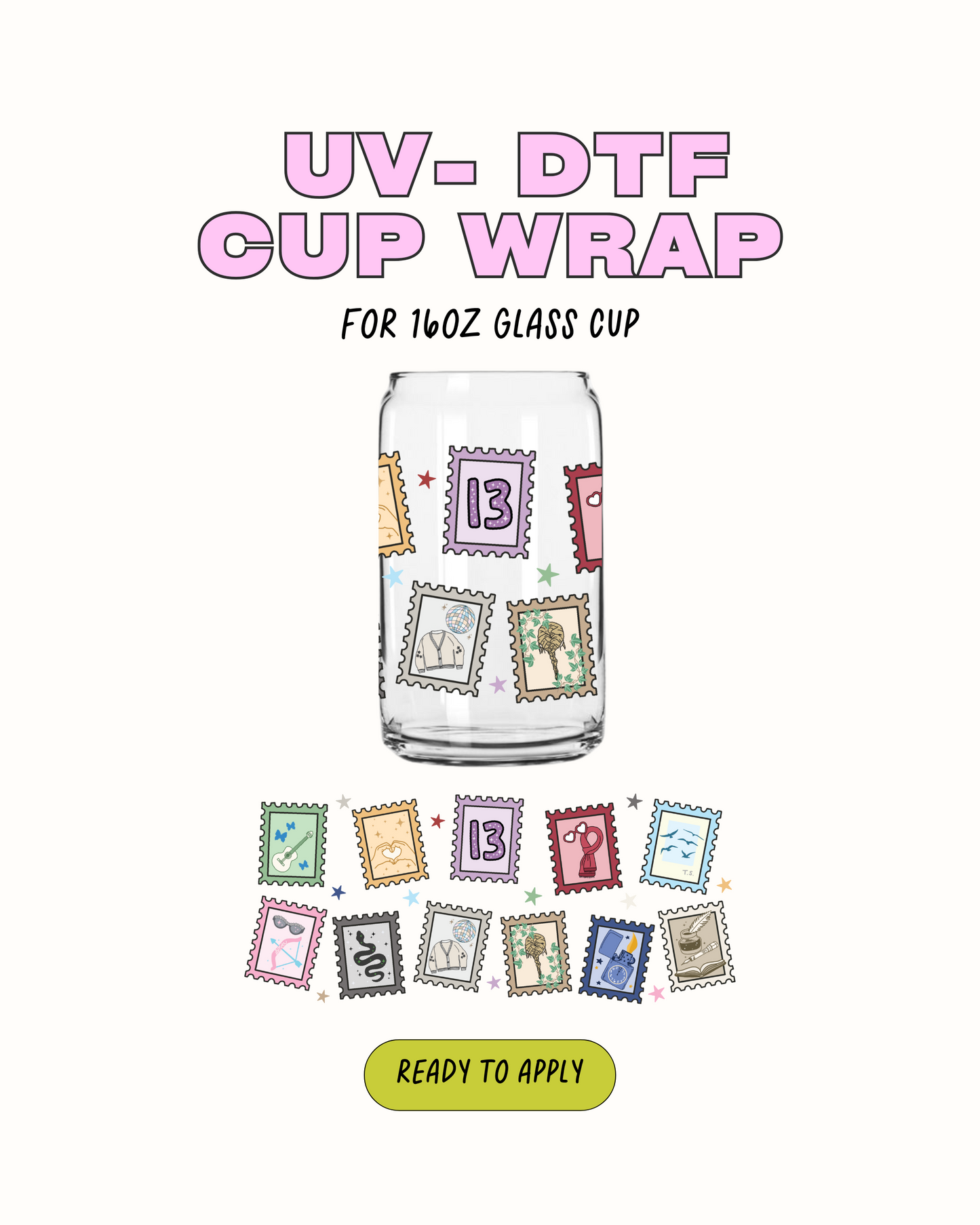 Eras tour stamps - UVDTF