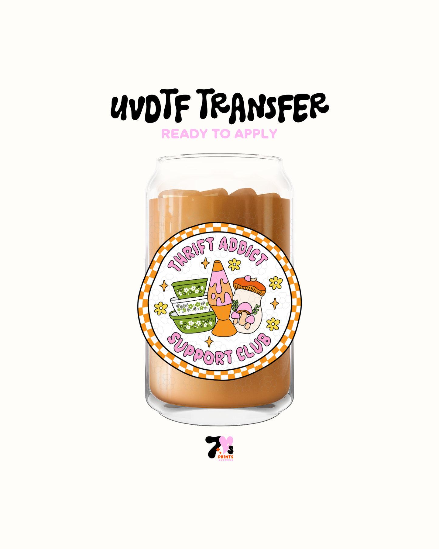 Thrift addict support club- UVDTF Decal