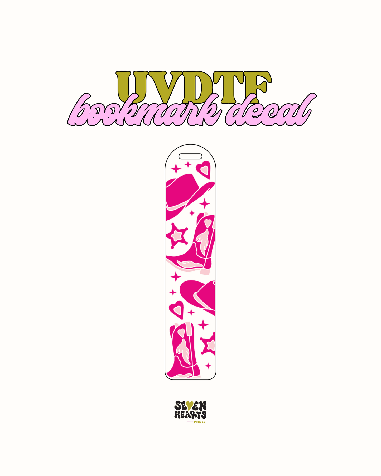 Howdy - UVDTF Bookmark Decal