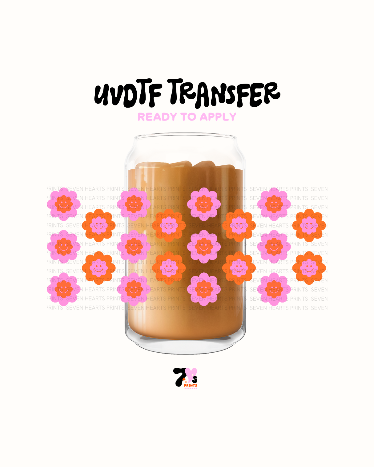 Happy flower - UVDTF Wrap