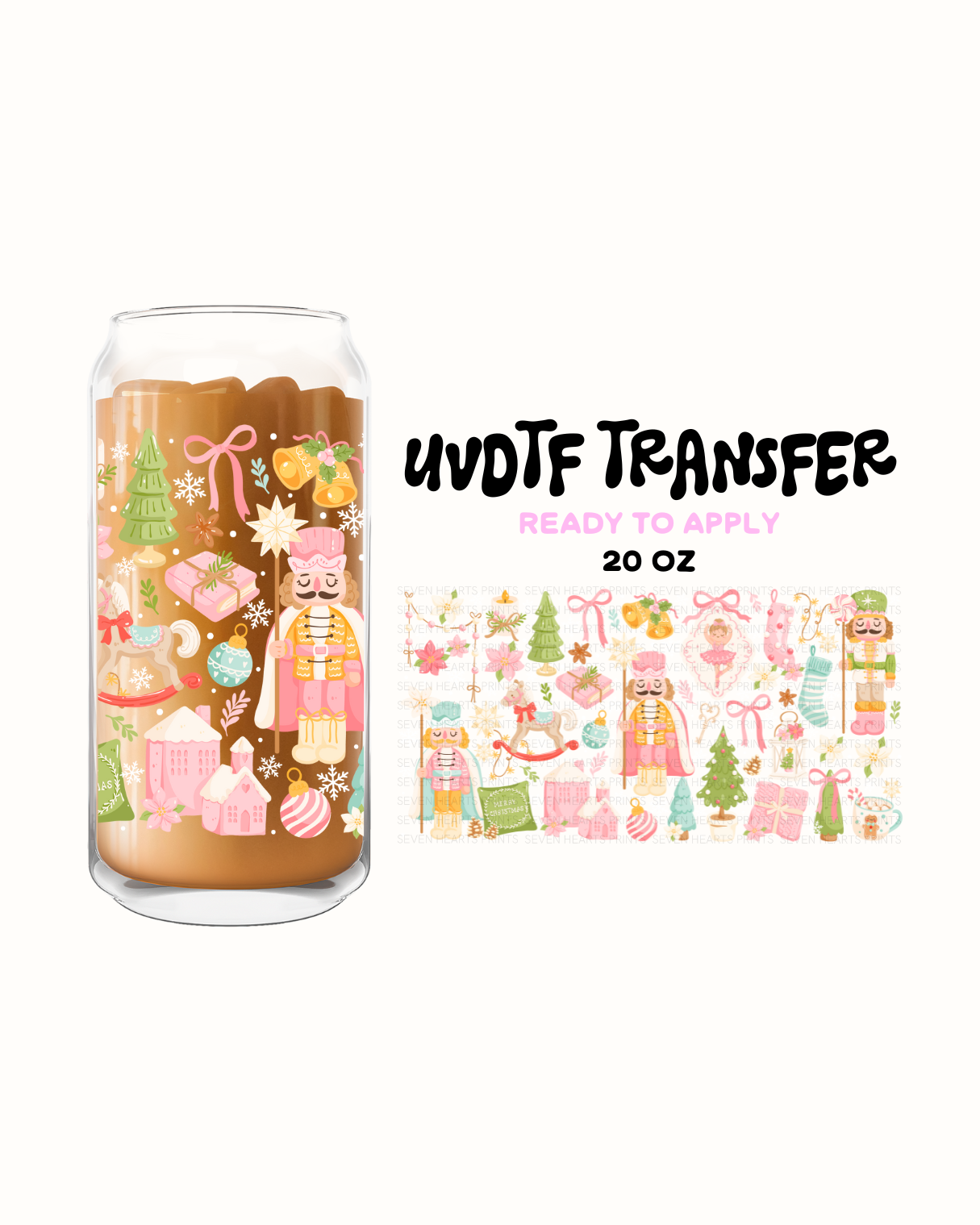 Nutcraker- UVDTF 20oz Cup Wrap