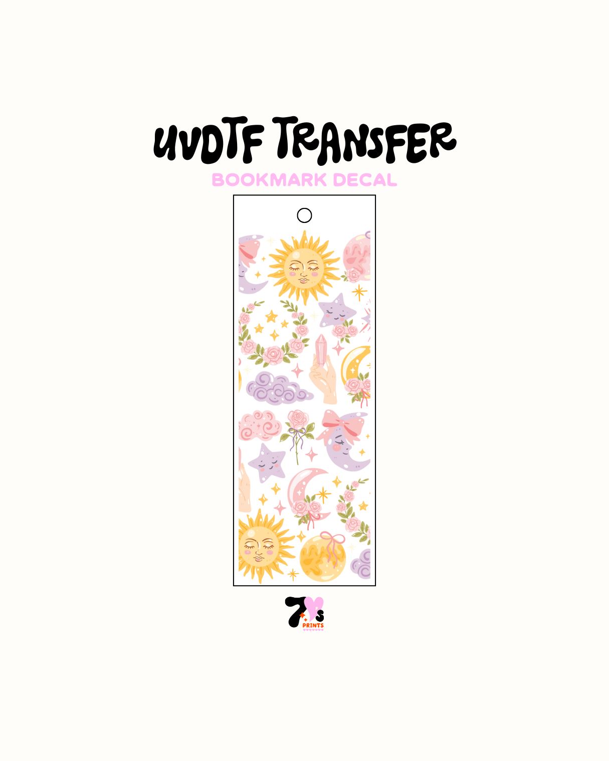 Sun and Moon - UVDTF Bookmark Decal