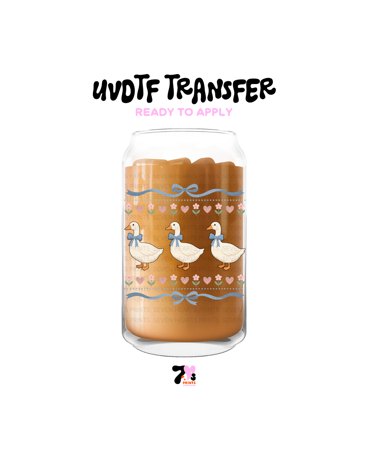Goose Hearts - UVDTF Decal