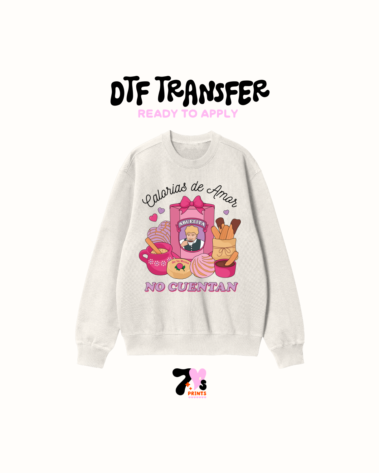 Calorias de Amor no cuentan - DTF Transfers