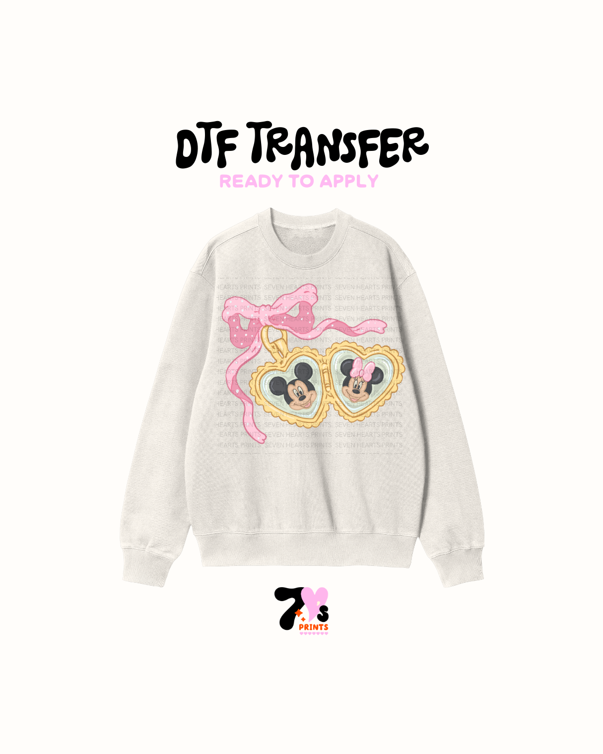 Minnie Hearts - DTF Transfer