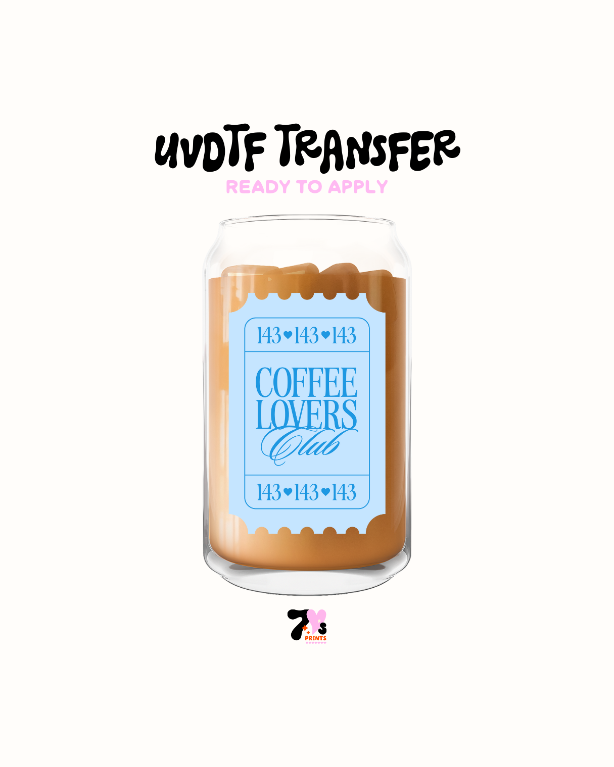 Coffee lovers club - UVDTF Decal