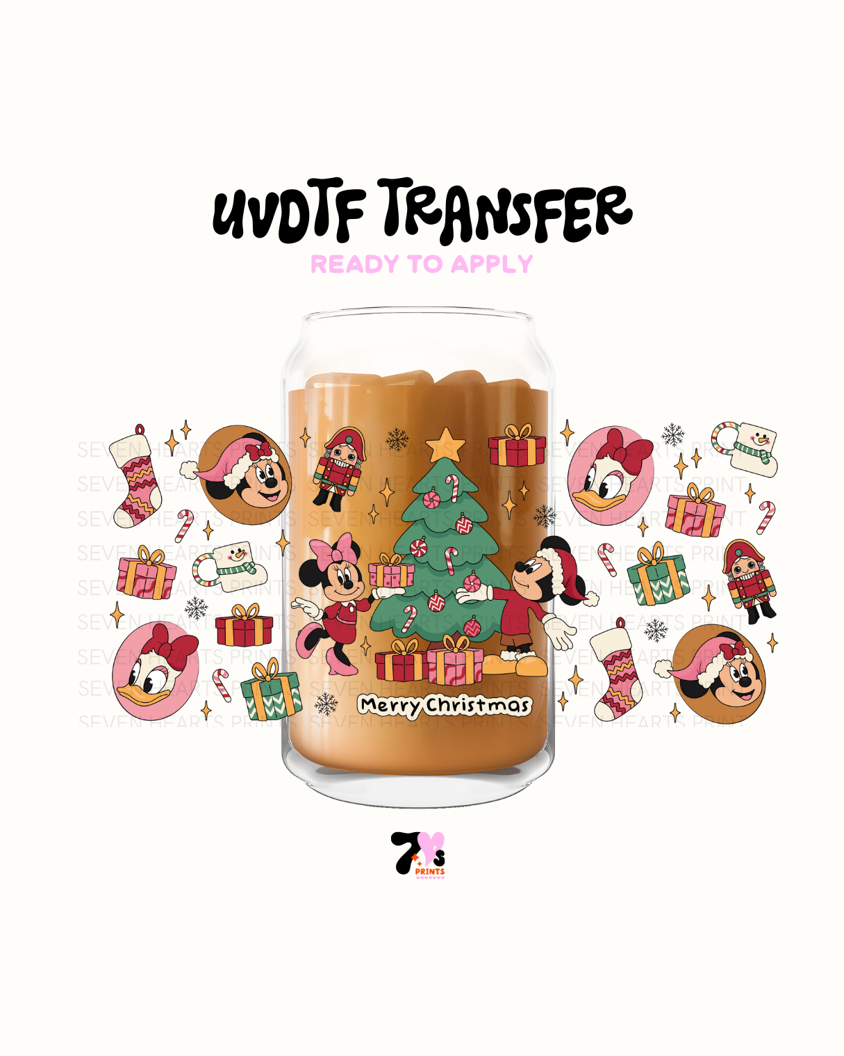 Mouse xmas- UVDTF Wraps