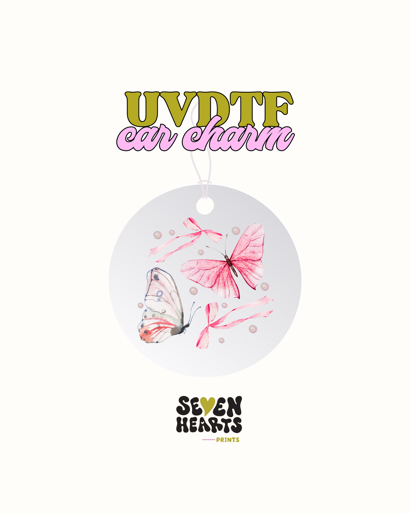 Lindas mariposas rosadas - Vinilo decorativo para coche