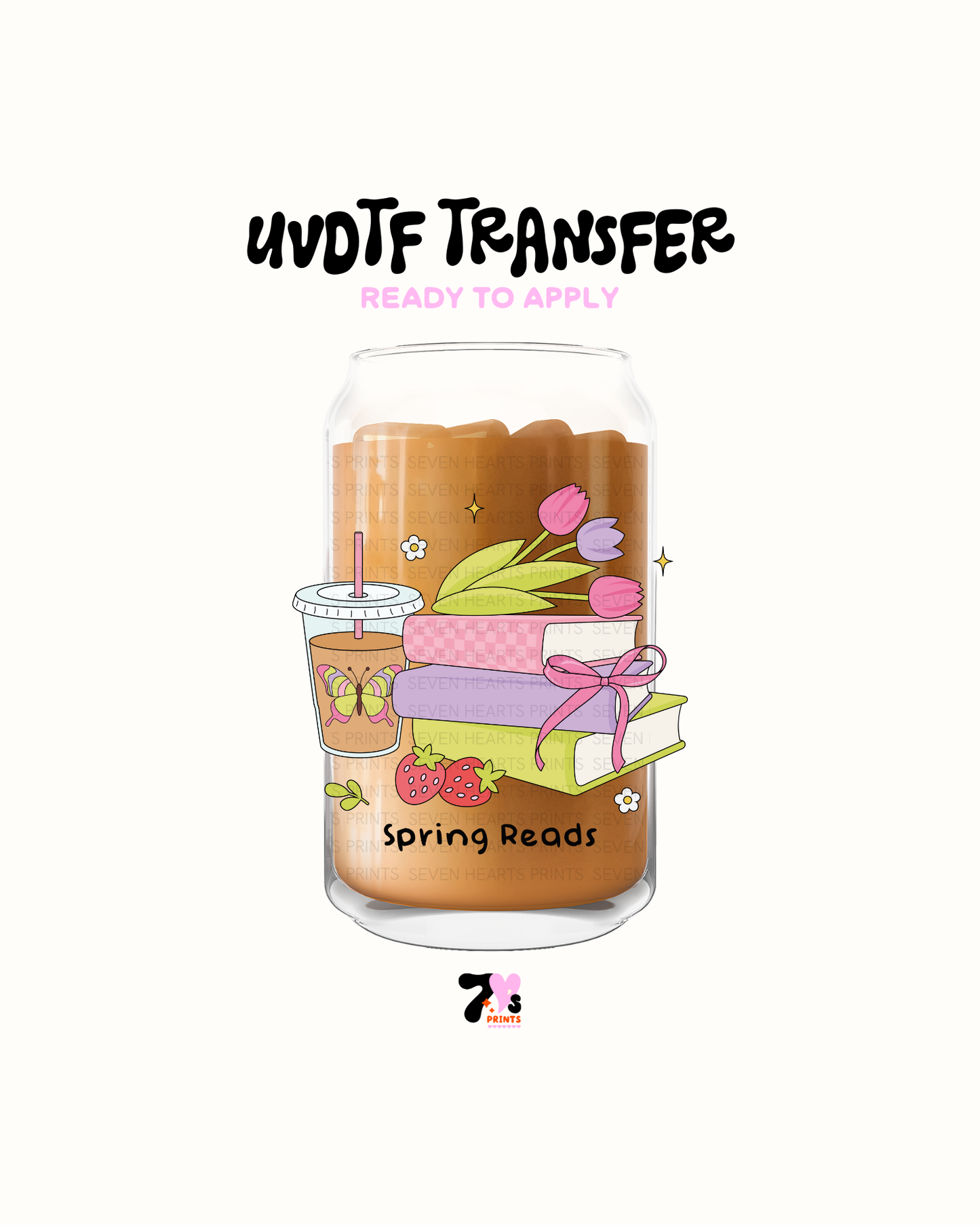 Spring reads- UVDTF Decal