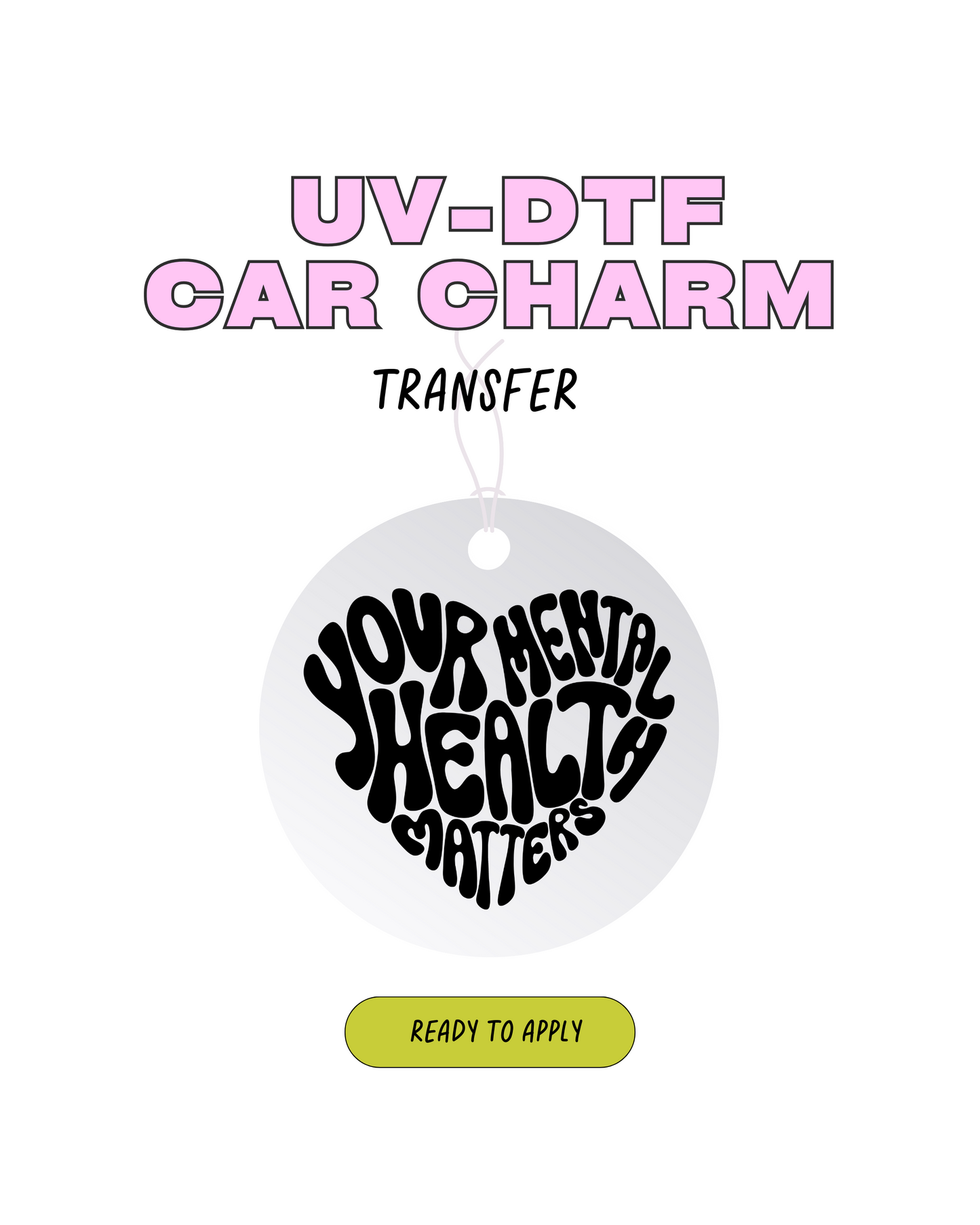 Your mental health matters - Car Charm Decal