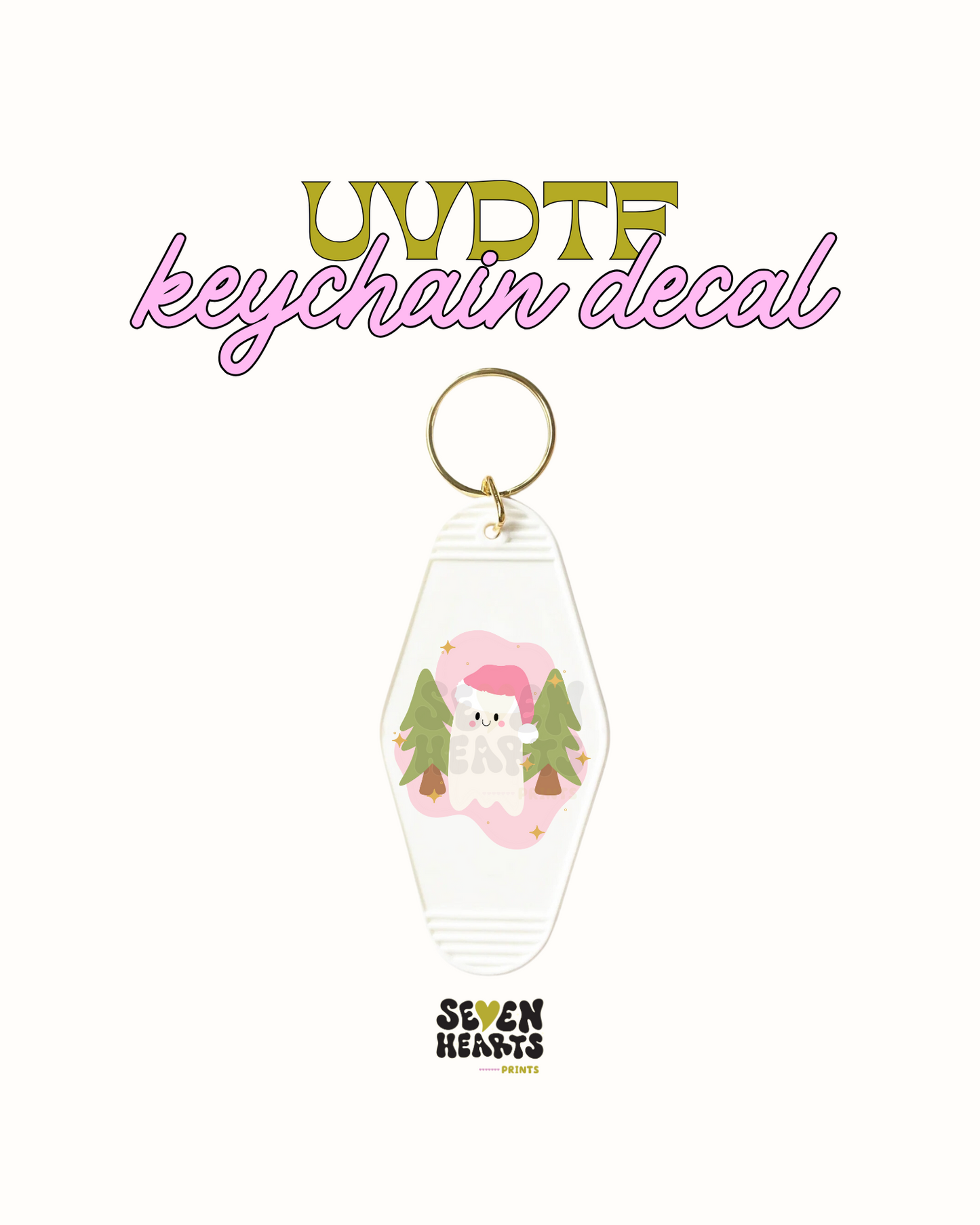 Xmas ghosty- Set of 5 UVDTF