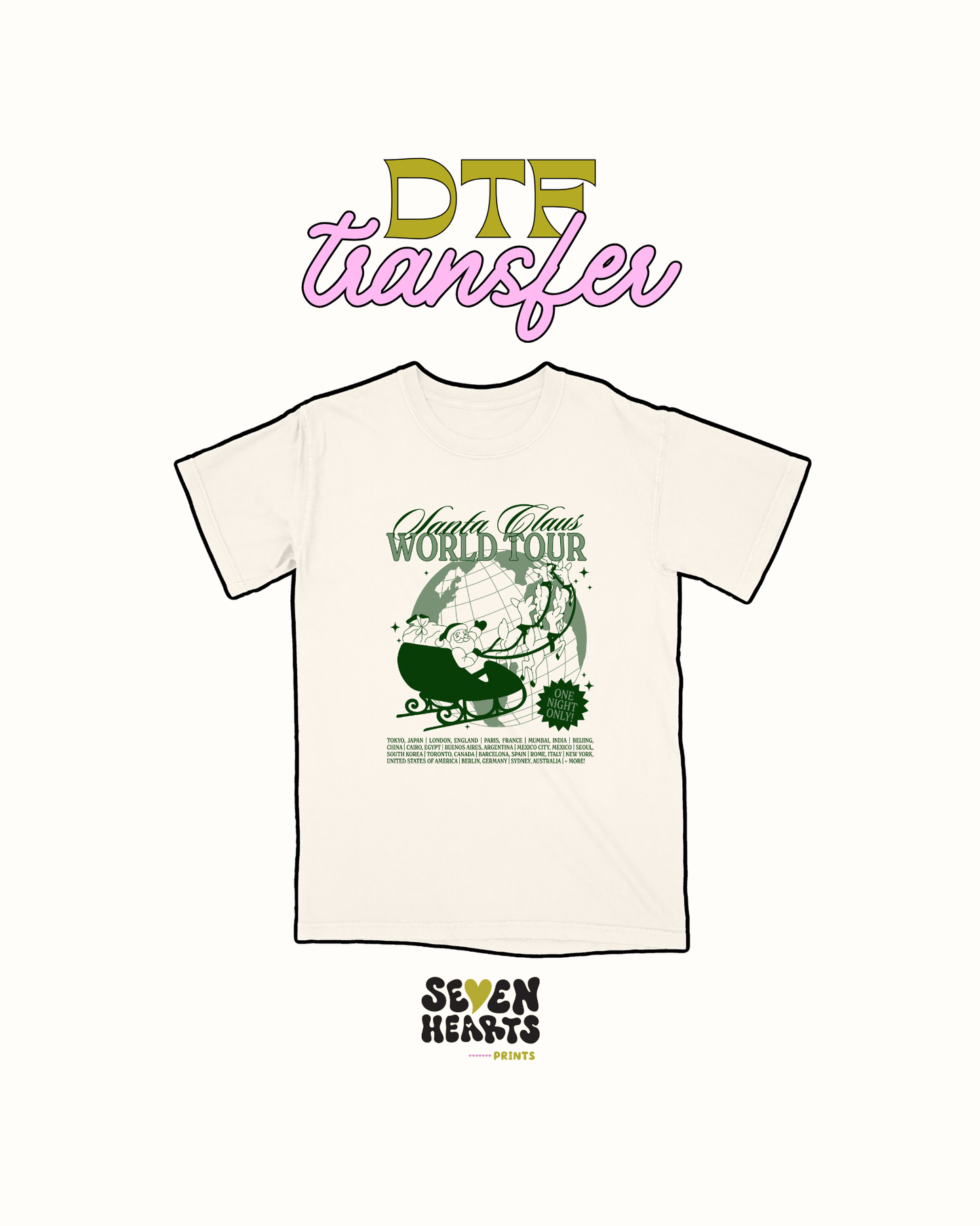 Santa clause world tour - DTF Transfer