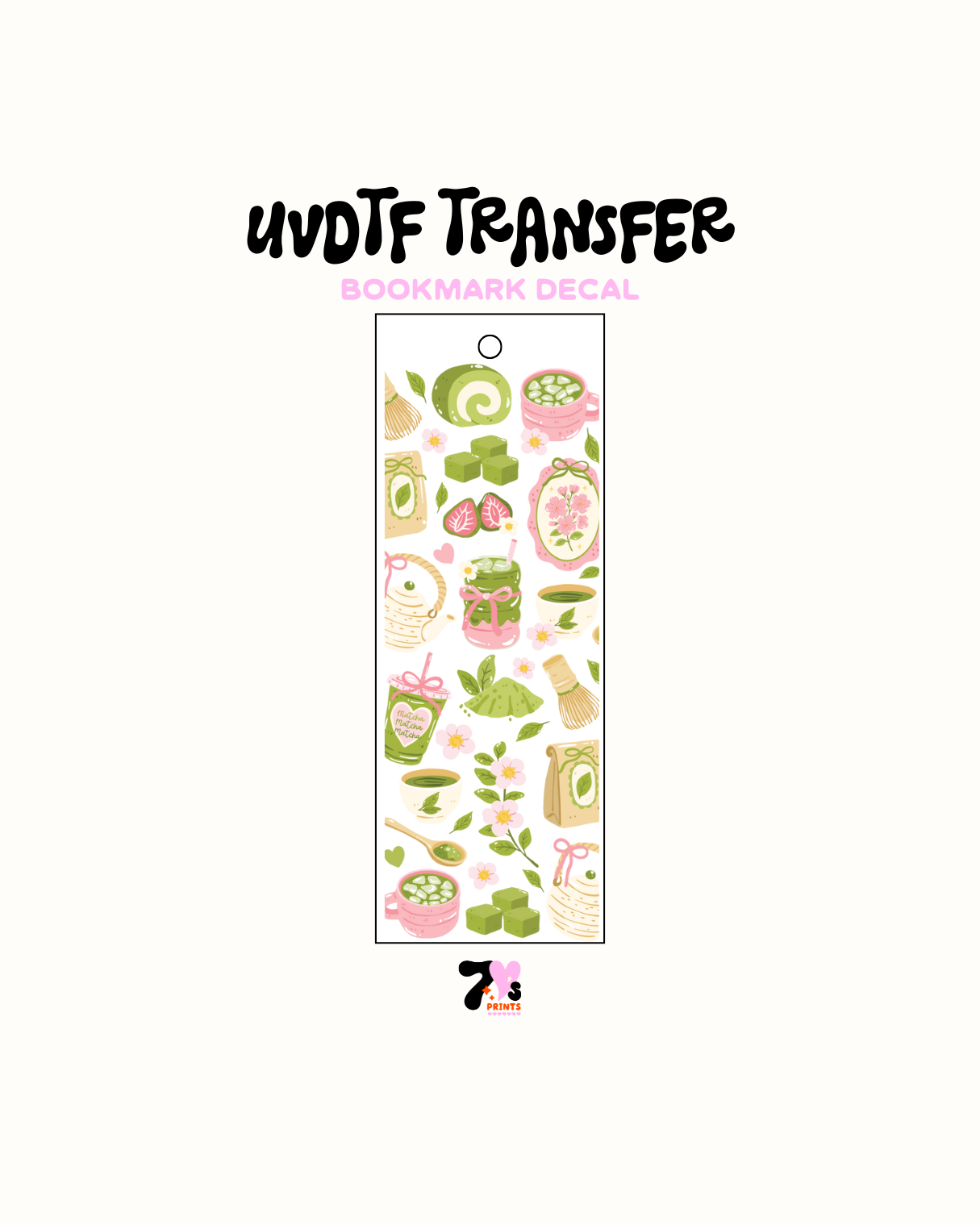 Matcha Lover - UVDTF Bookmark Decal