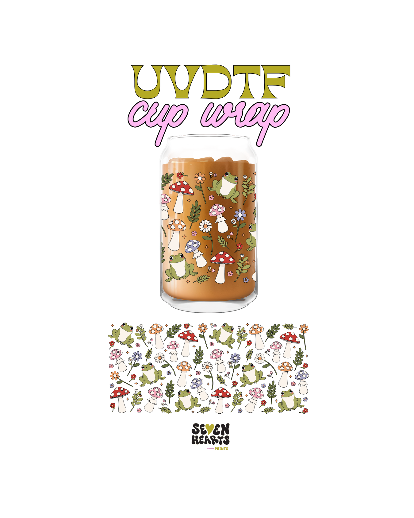 Frog and mushies- UVDTF