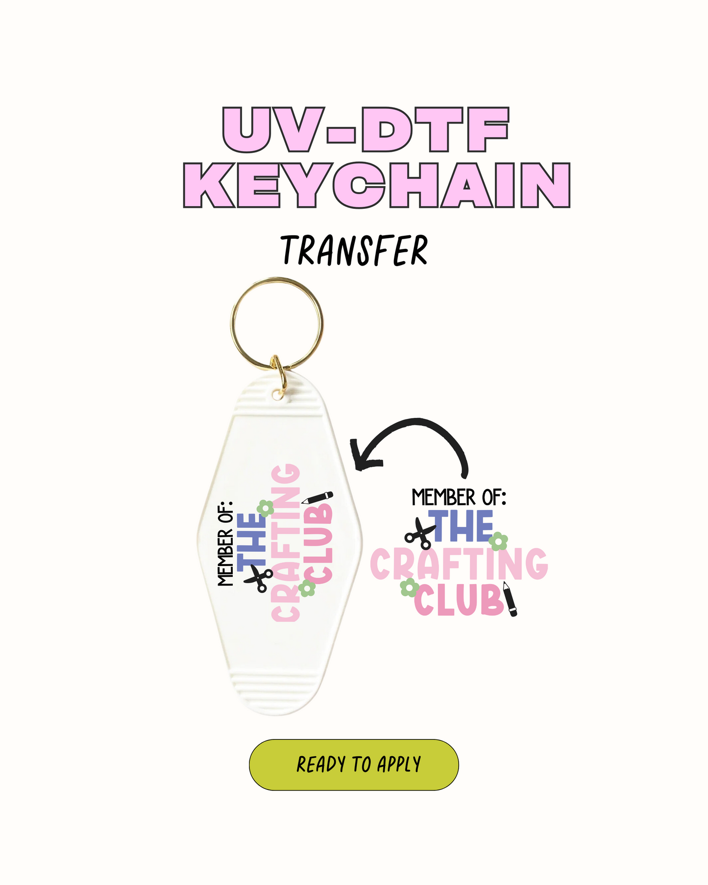 Crafting Club - UVDTF Keychain