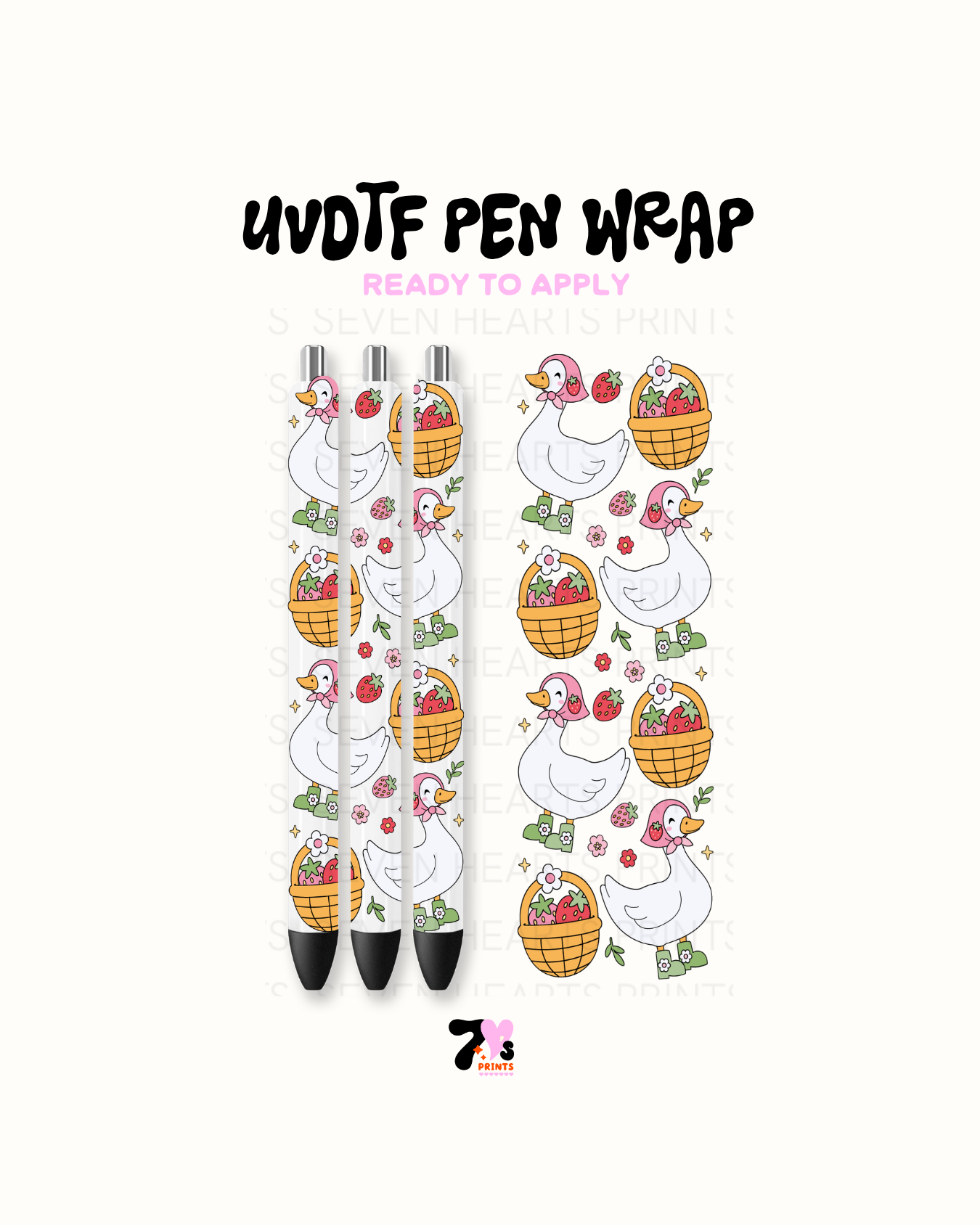 UVDTF Pen Wrap #7 Set of 3