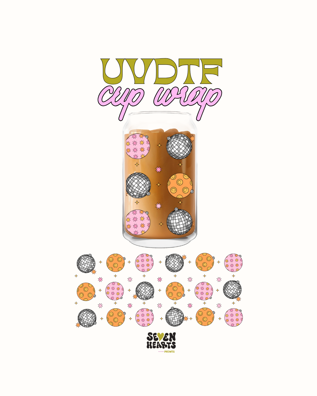 Disco ornaments - UVDTF Decal