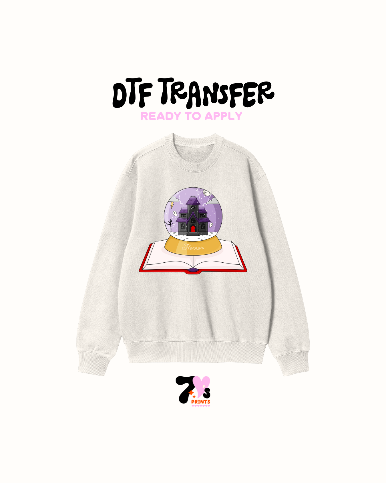 Purple snowball- DTF Transfers