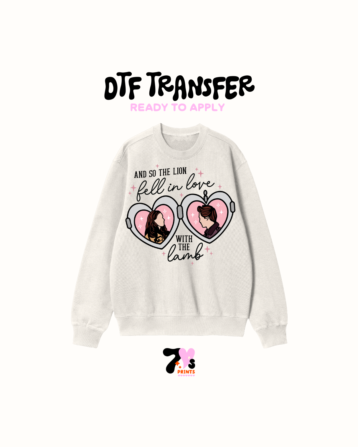 And so the lion fell in love - DTF Transfers