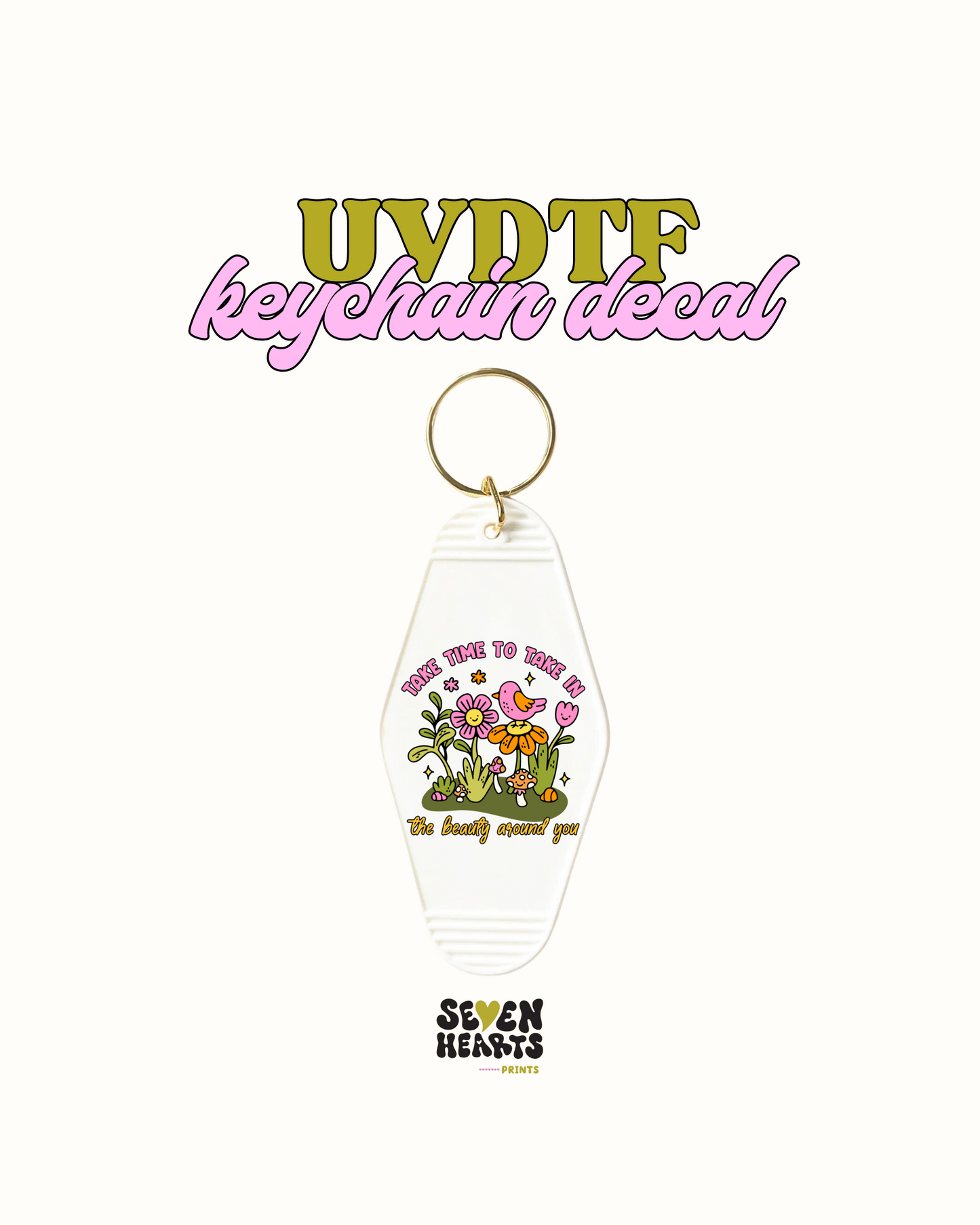 Take the time - UVDTF Keychain
