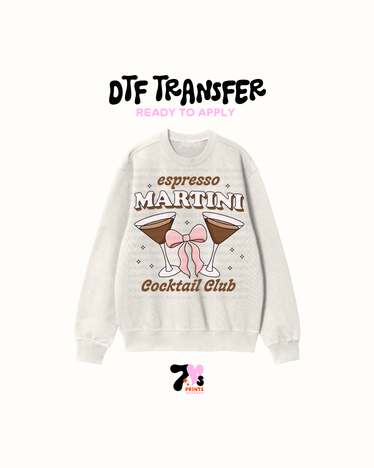 Expresso martini cocktail club - DTF Transfers