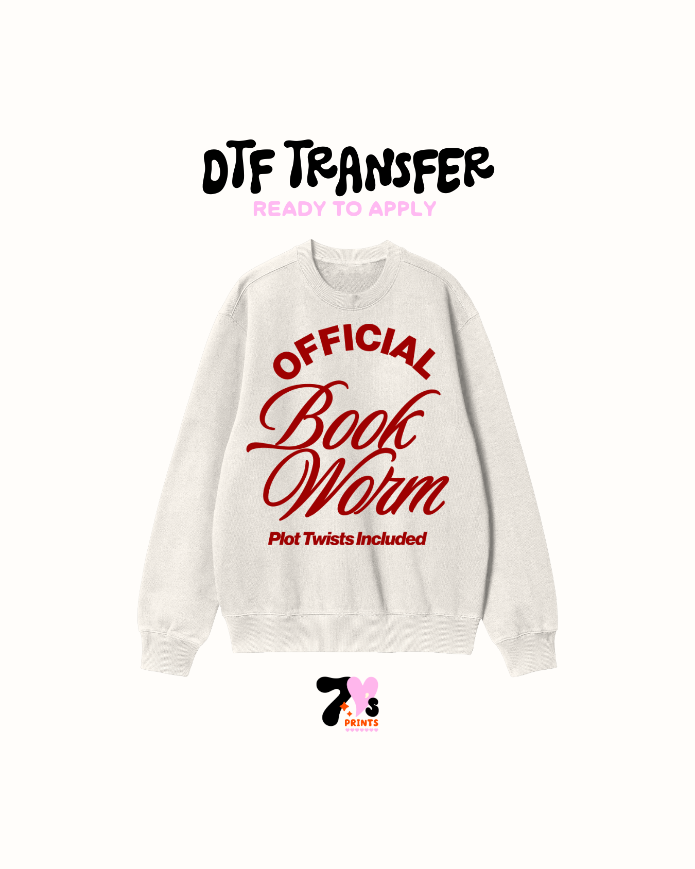 Official Book Worm - DTF Transfers