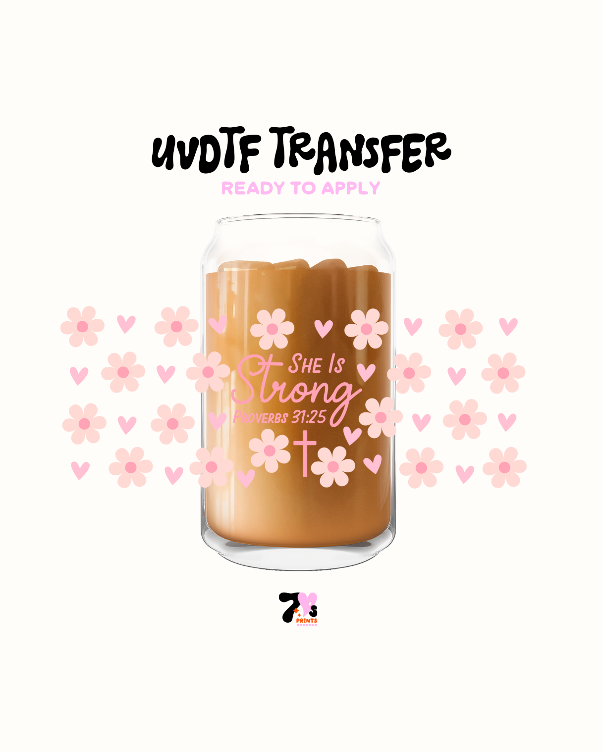 She is strong - UVDTF Wrap
