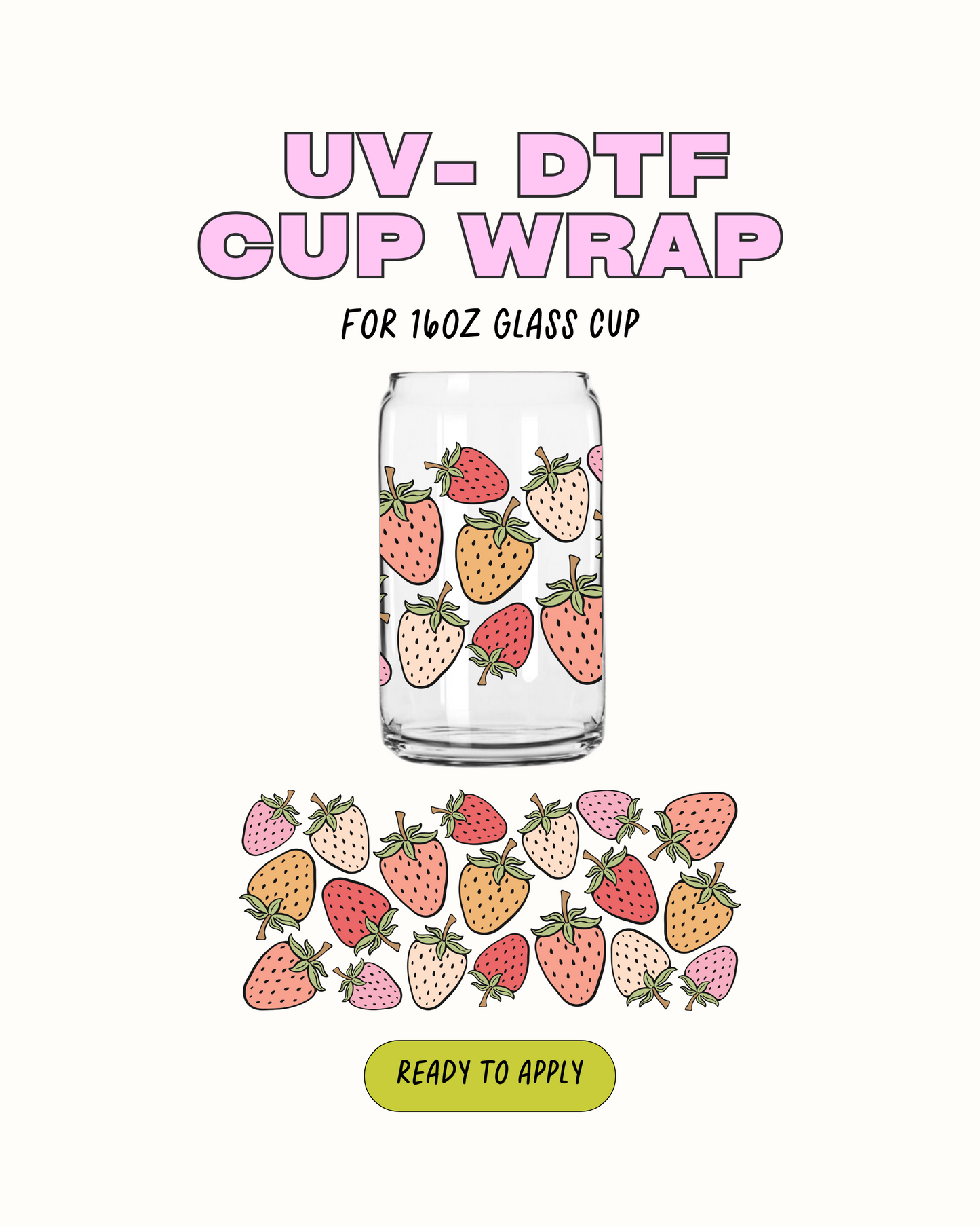 Strawberries - UVDTF
