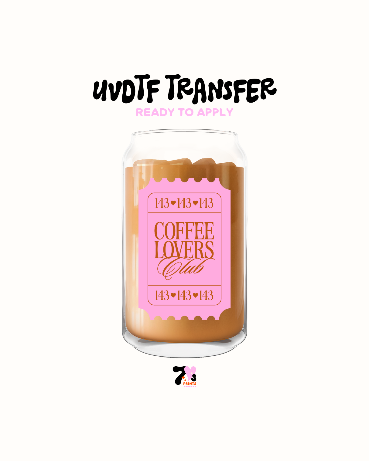 Coffee lovers club - UVDTF Decal