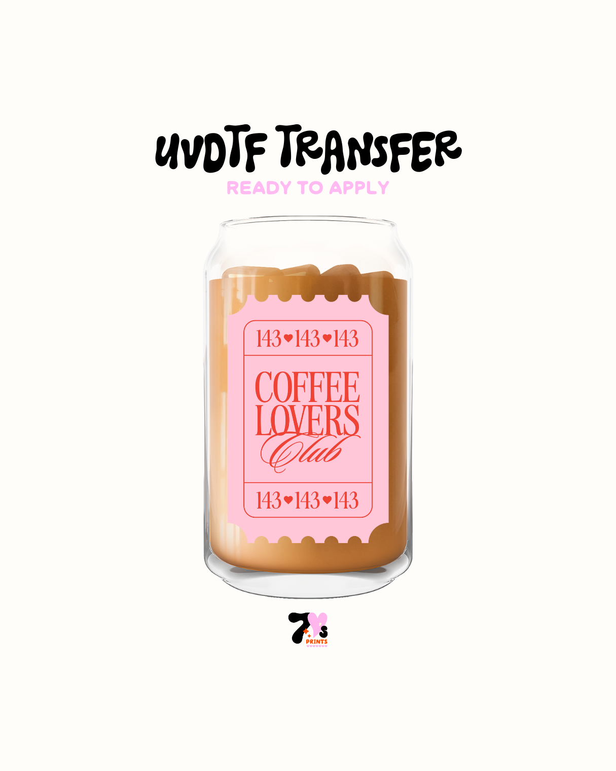 Coffee lovers club - UVDTF Decal