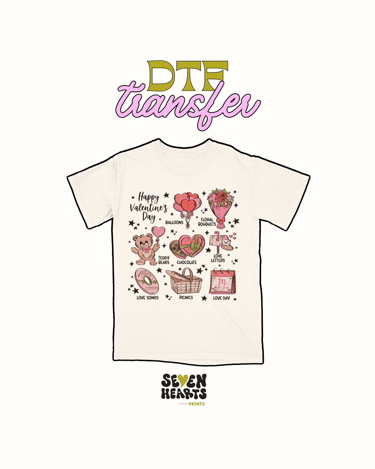 Happy valentines day - DTF Transfer