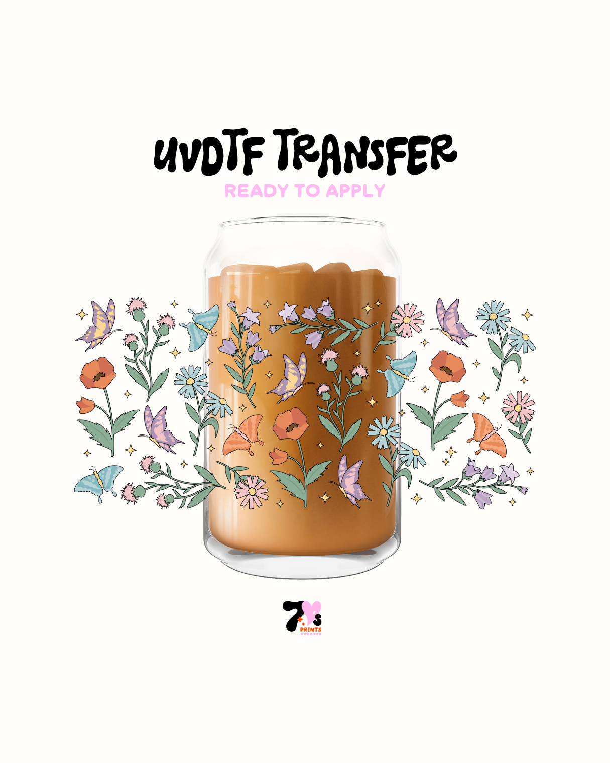 Butterflies and flowers - UVDTF Wrap