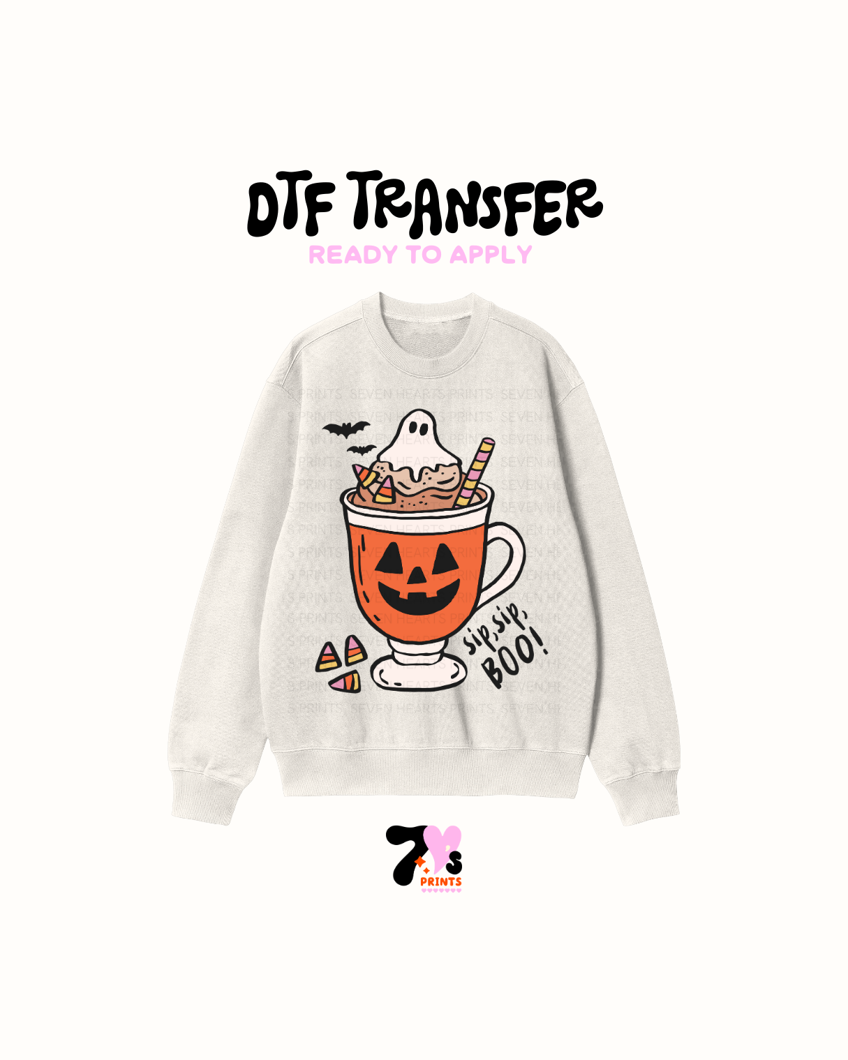 Sip sip boo - DTF Transfers