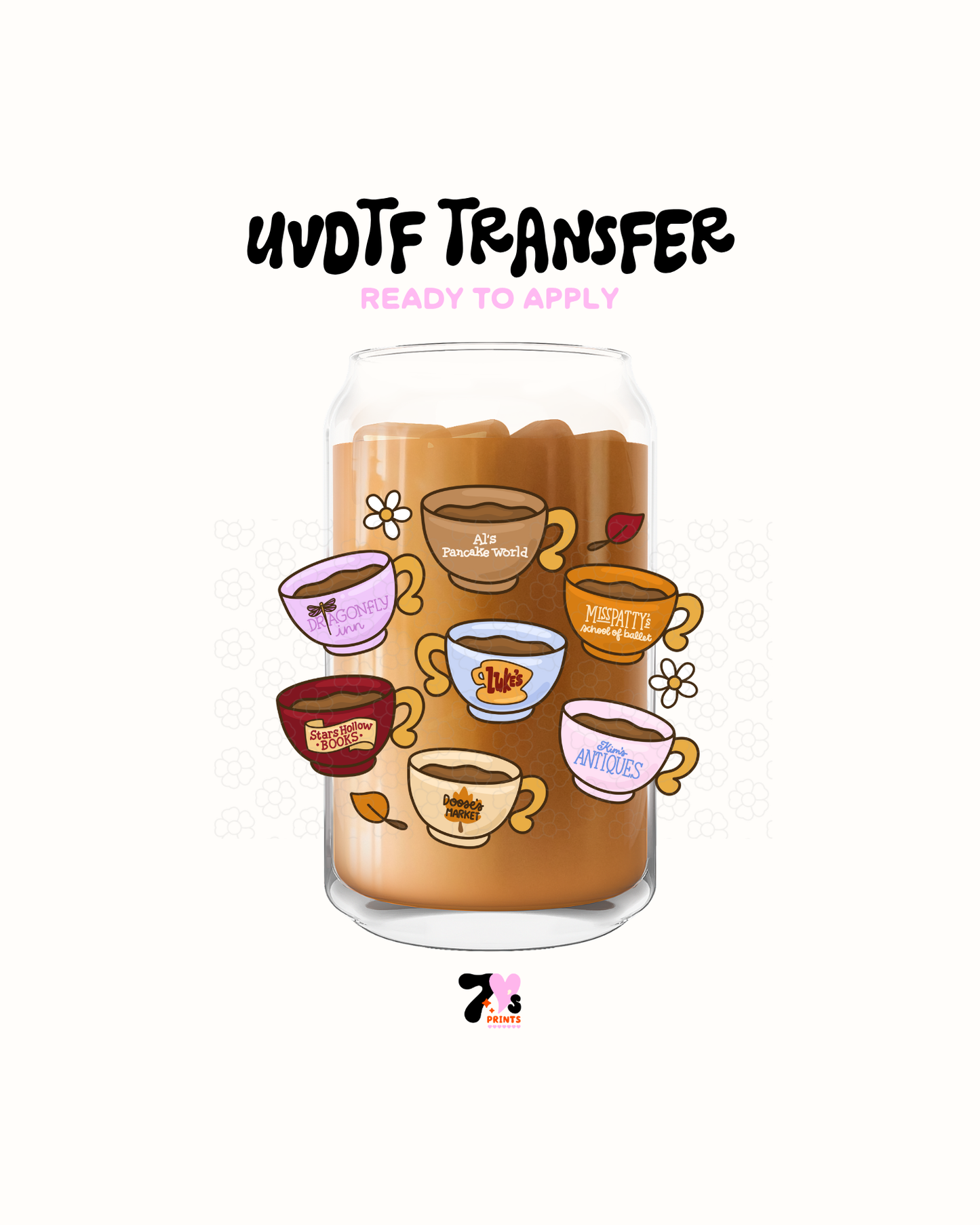 Lukes coffee mugs - UVDTF Decal