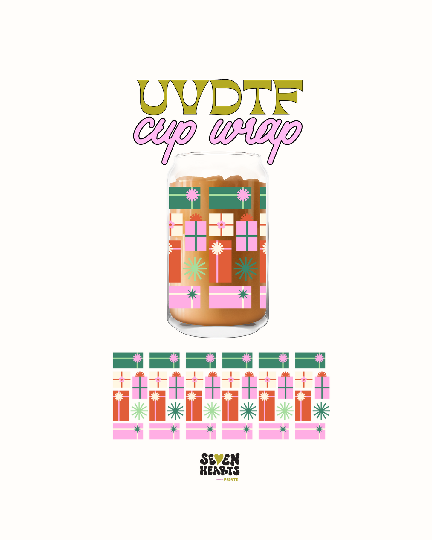 Christmas Presents - UVDTF Cup Wrap