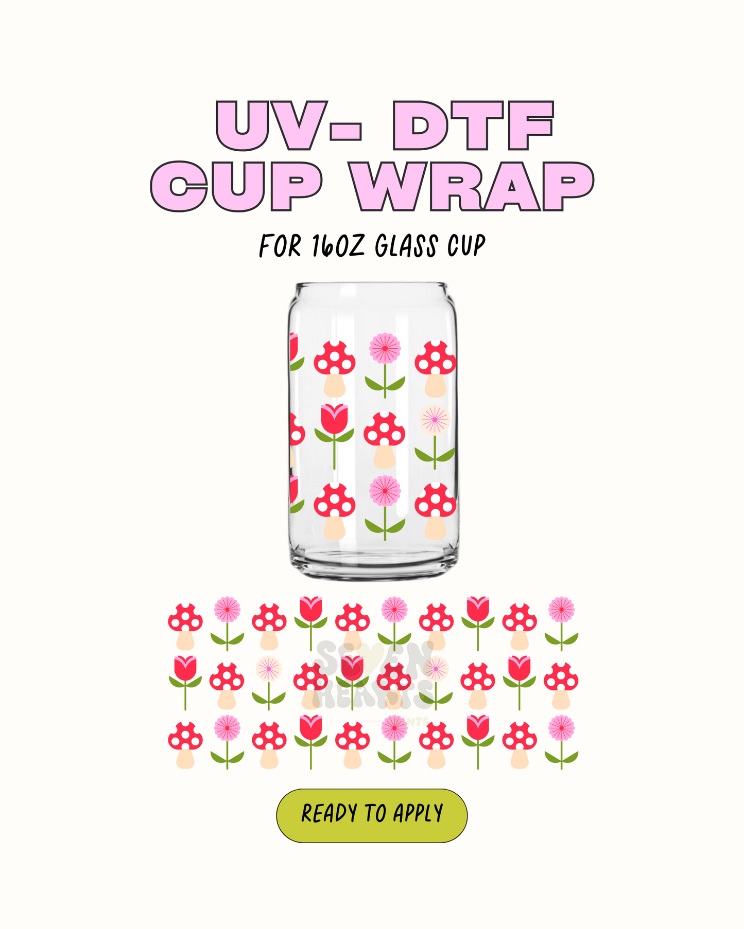 Mushie and Flowers - UVDTF