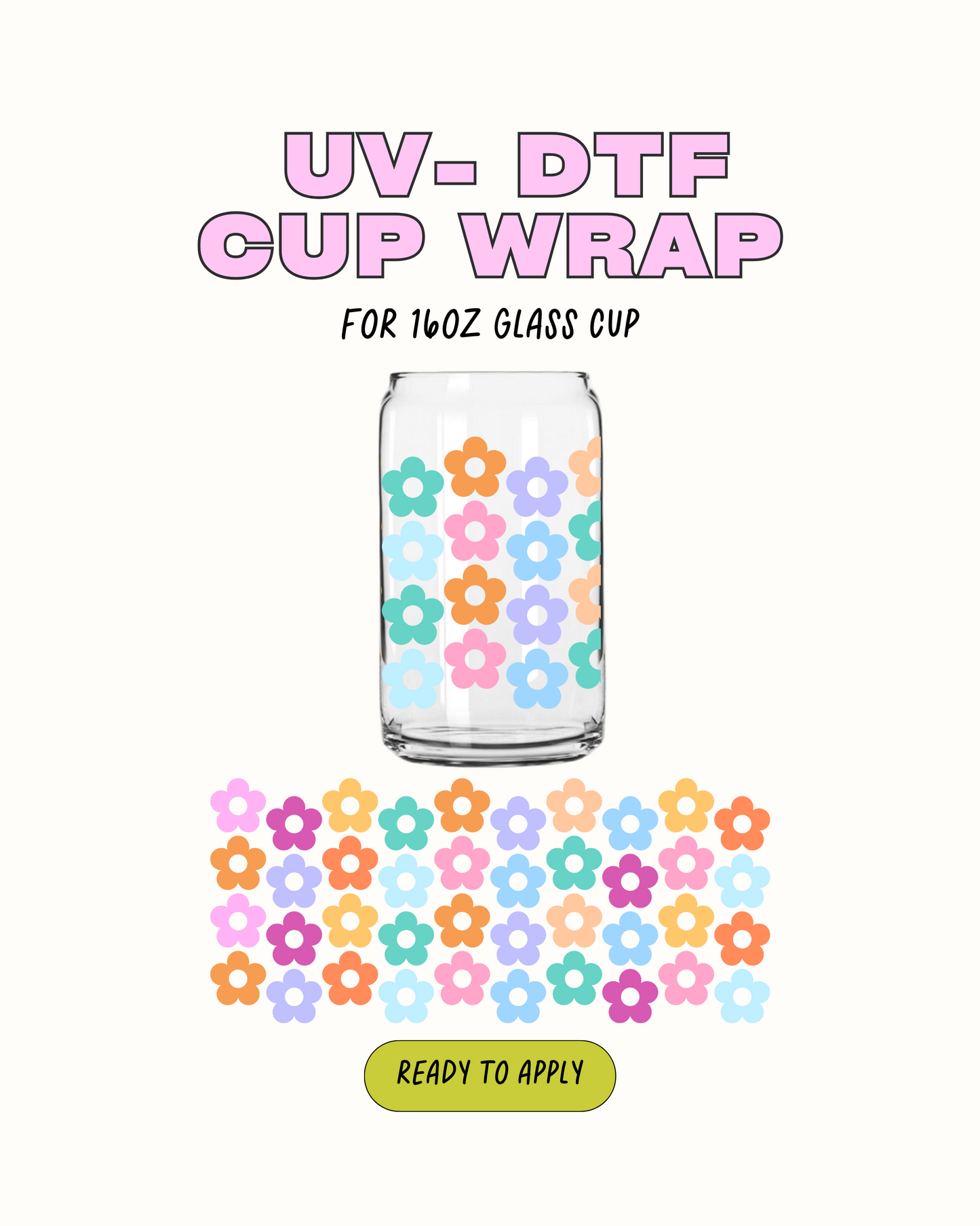 Cute Flowers - UVDTF