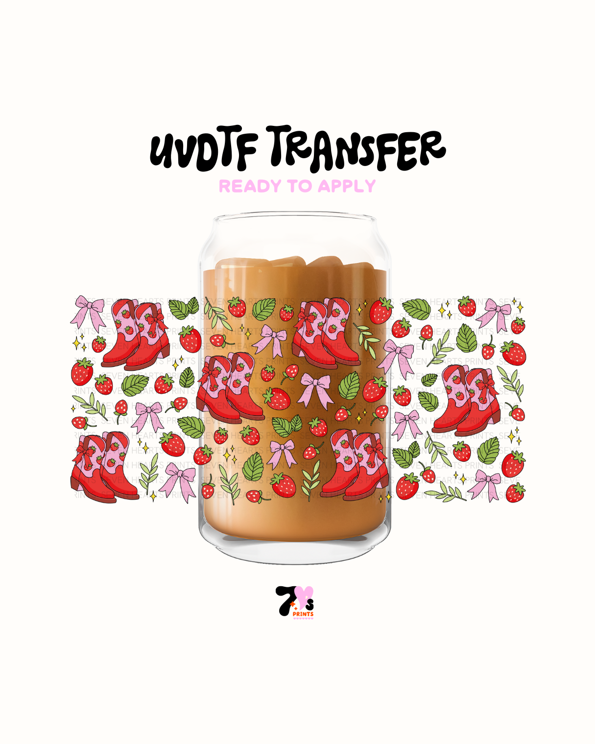 Strawberry Boots - UVDTF Wrap