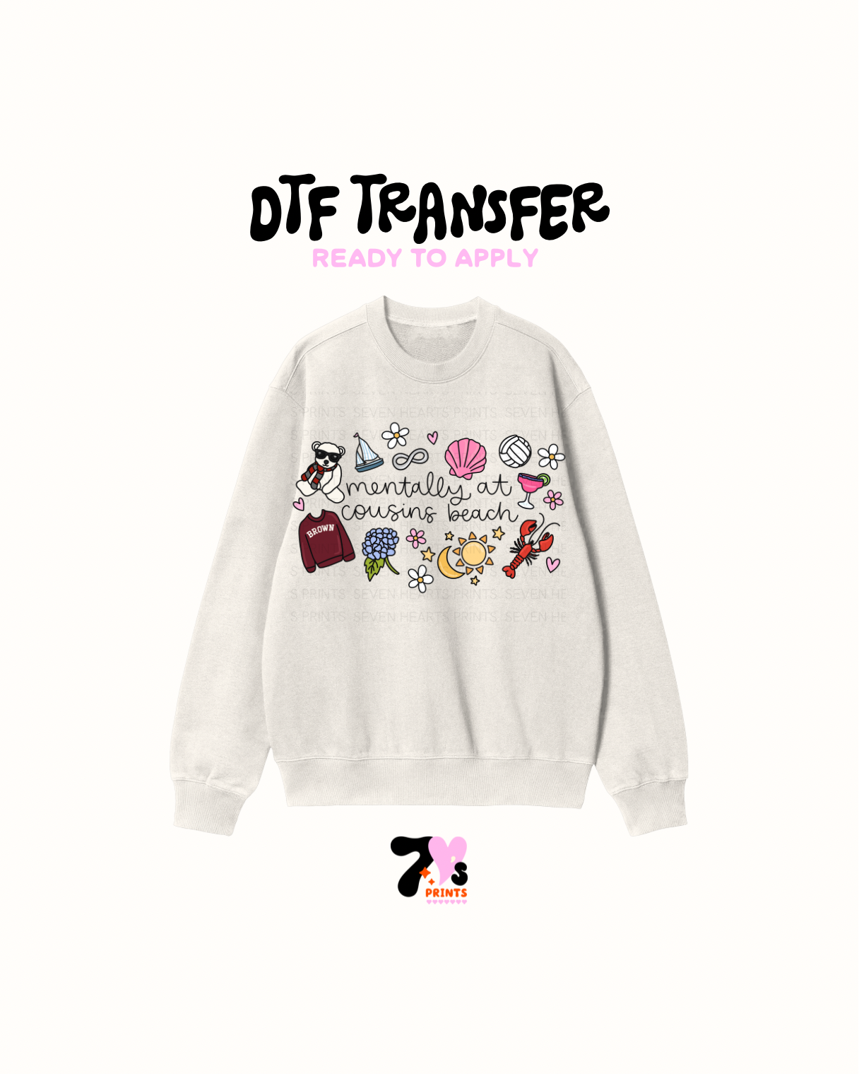 Mentally at cousins beach - DTF Transfer